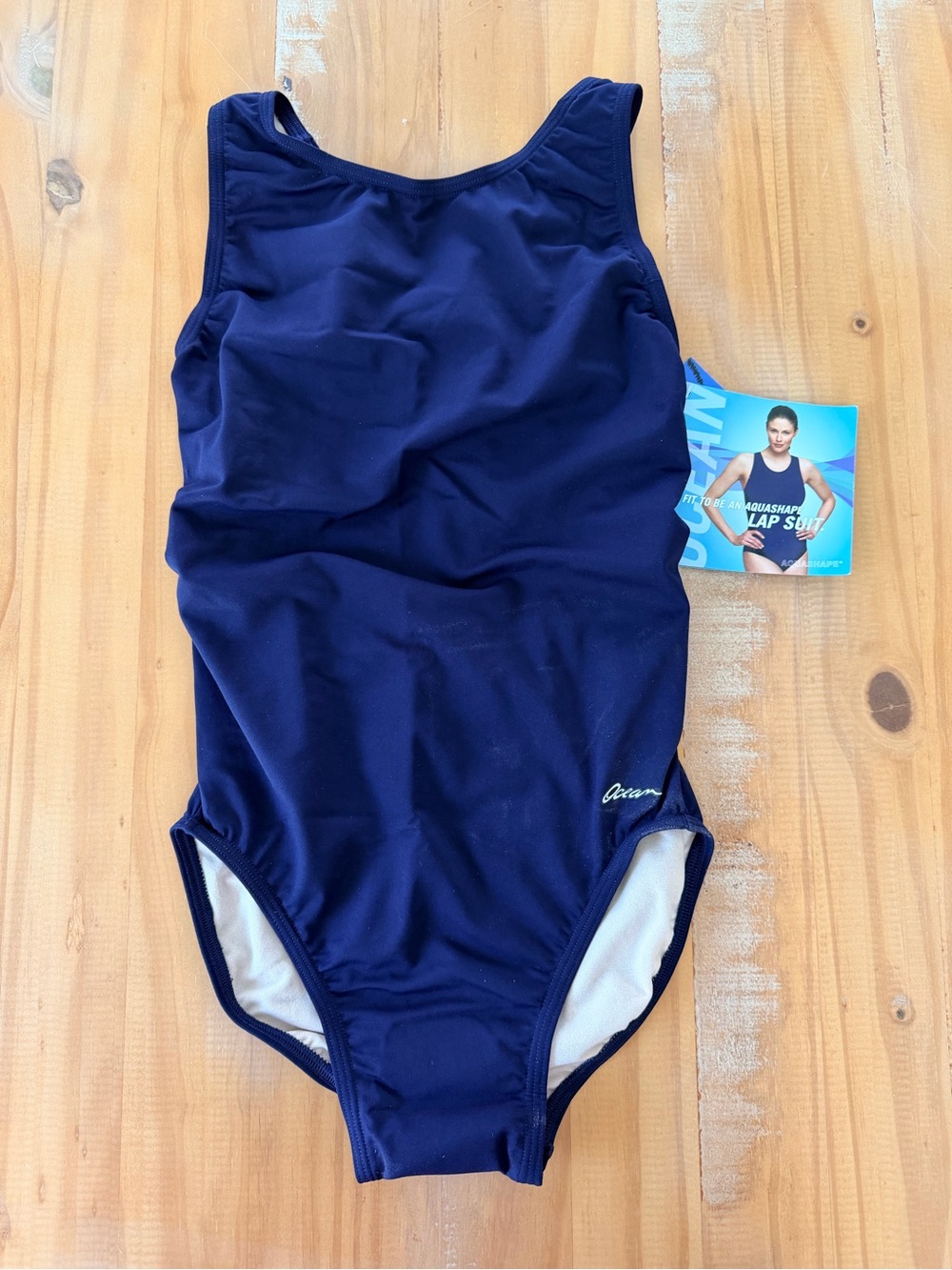 NEW Women's Dolfin Swimwear One Piece Blue, Size 8